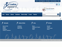 Tablet Screenshot of ccalza-sport.com.mx